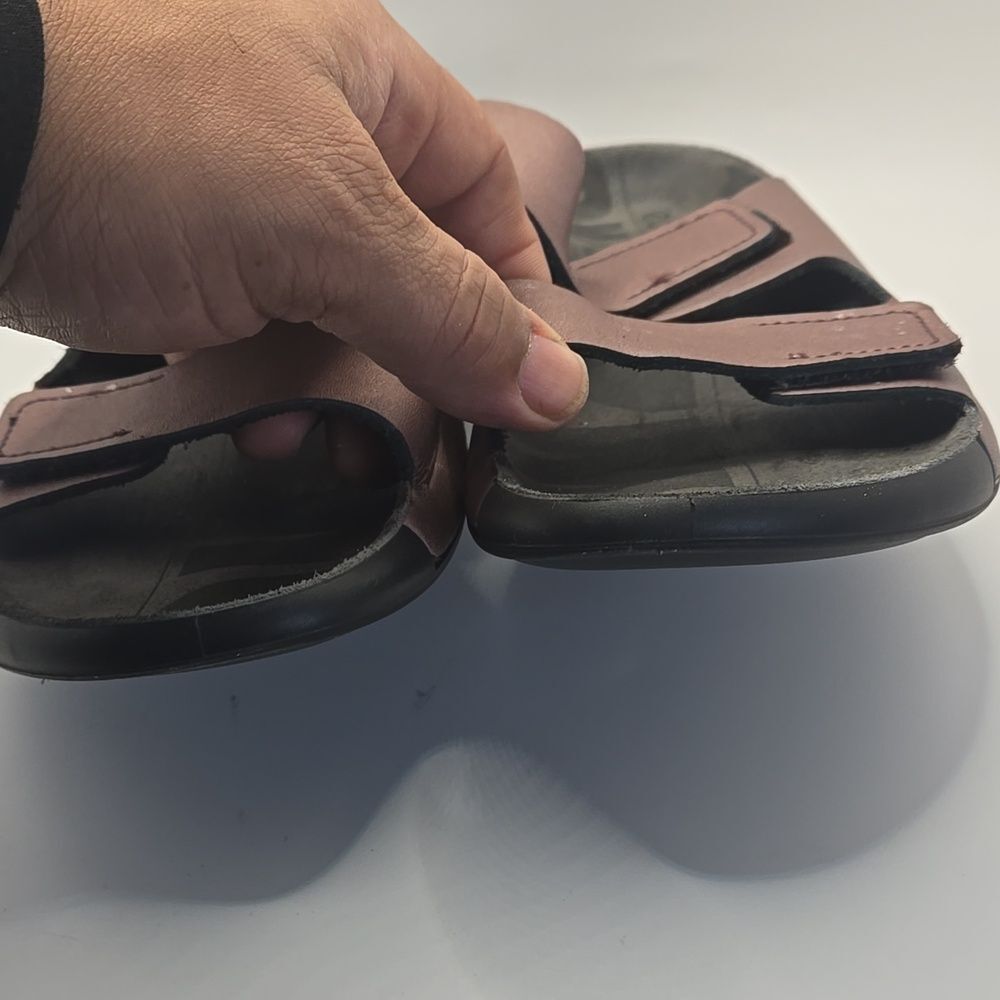 ECCO Women's Cozmo 2nd Two Band Slide Sandal Sz 9 Woodrose Boho Comfy Slip On - Picture 4 of 9